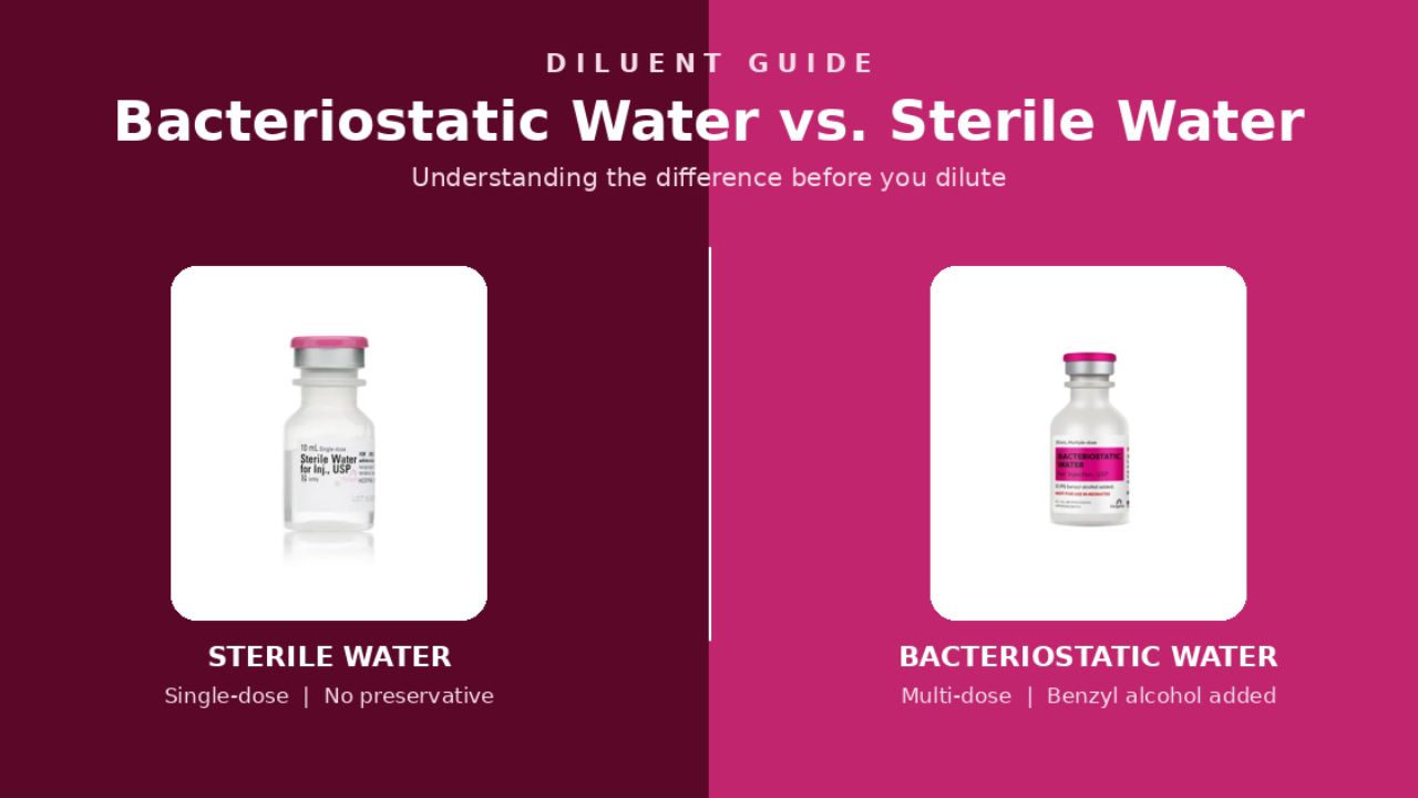 Bacteriostatic Water vs Sterile Water